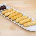 tequeños templada de rulo de cabra